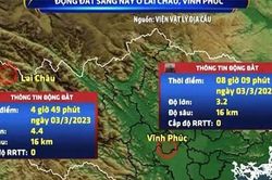 Động đất tại Lai Châu và Vĩnh Phúc