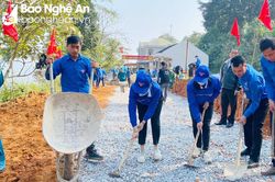 Nghệ An triển khai 480 công trình trong tuần đầu Tháng Thanh niên