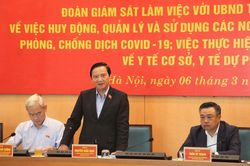 Phó Chủ tịch Quốc hội đánh giá Hà Nội có đóng góp thiết thực trong phòng chống Covid-19