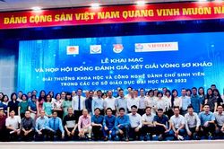 Tổ chức Giải thưởng KH&CN dành cho sinh viên trong các cơ sở giáo dục đại học năm 2023