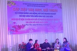 Tọa đàm, đối thoại với phụ nữ tiêu biểu khu vực Cao Sơn