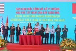 Bàn giao gần 3ha đất đã xử lý dioxin tại sân bay Biên Hòa