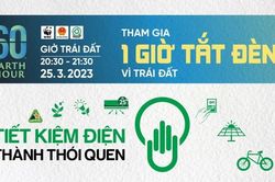 Thông điệp Giờ Trái đất năm 2023: 'Tiết kiệm điện - thành thói quen'