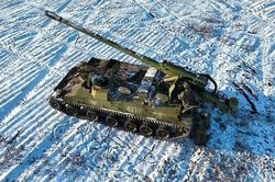 Pháo tự hành 2S5 Giatsint-S của Nga tập kích cứ điểm Ukraine