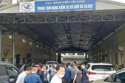 Hà Nội chỉ còn 7 trung tâm đăng kiểm hoạt động, nhiều người nghỉ hưu quay trở lại làm việc