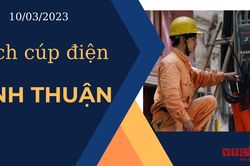 Lịch cúp điện hôm nay tại Ninh Thuận ngày 10/3/2023
