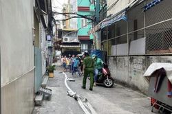 Cháy nhà 4 tầng ở TP Hồ Chí Minh do quên tắt bếp nồi thịt kho