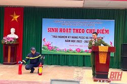 Tập huấn kỹ năng PCCC và CNCH cho gần 2.000 cán bộ, giáo viên, học sinh