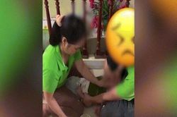 Xác minh clip bảo mẫu bịt mũi, banh miệng, đè học sinh ra sàn để đút cơm