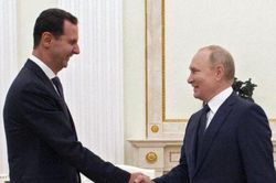 Tổng thống Syria bất ngờ đến Moscow hội đàm với Tổng thống Nga Putin