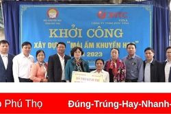 Khởi công xây dựng 'Mái ấm Khuyến học' trị giá 150 triệu đồng tại huyện Hạ Hòa