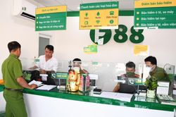 Cảnh sát đồng loạt kiểm tra 13 điểm kinh doanh của F88 ở Tiền Giang