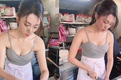 Nữ MC đi làm thêm quán cơm, bị cho nghỉ việc vì khiến khách 'mất tập trung'