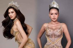 Hoa hậu Ngọc Châu diện lại váy final walk của đàn em Đỗ Thị Hà: Có qua mặt được 'Chánh cung'?
