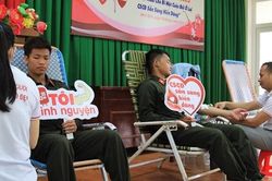 Trung đoàn CSCĐ Nam Trung bộ tổ chức hiến máu nhân đạo