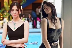 Song Hye Kyo và Han So Hee cùng mặc váy đen: Đàn chị quá an toàn, cô em lấn át với vẻ 'tắc kè hoa'