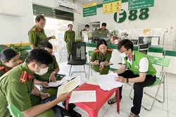 Công an kiểm tra 20 điểm kinh doanh của F88 ở An Giang