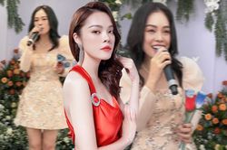 Tái xuất hậu ồn ào nợ nần: Dương Cẩm Lynh rạng rỡ chạy show ca hát, khán giả liên tục tặng hoa tiền