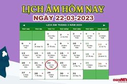 Lịch âm 22/3 – Âm lịch hôm nay 22/3 chính xác nhất - lịch vạn niên 22/3/2023
