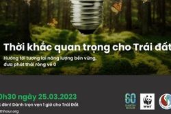 Tắt đèn để hưởng ứng Chiến dịch Giờ Trái đất 2023