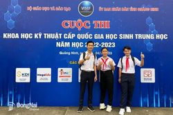 Đồng Nai có 2 dự án tham dự cuộc thi khoa học kỹ thuật cấp quốc gia