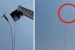 Video khoảnh khắc du khách chơi trò rơi tự do bị đứt cáp giữa chừng