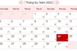 Lịch âm hôm nay 24/3 - Tra cứu lịch âm 24/3/2023