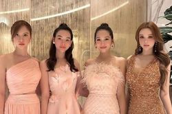 Thời trang sang trọng của Tăng Thanh Hà và nhóm sao nữ dự đám cưới Linh Rin