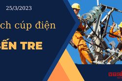Lịch cúp điện hôm nay tại Bến Tre ngày 25/03/2023