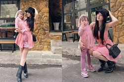 Thu Thủy 'tông xuyệt tông' với con gái, vóc dáng đẹp 'mướt mắt'