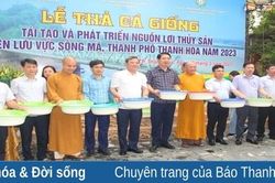 Thả cá giống tái tạo, nhân lên ý thức bảo vệ nguồn lợi thủy sản