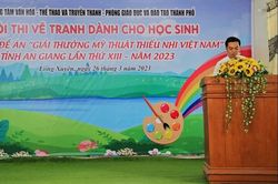 Hơn 4.000 học sinh tham gia Hội thi vẽ tranh 'Sắc màu tuổi thơ'