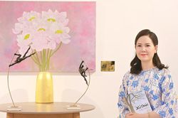 Họa sĩ Kim Đức thắp sáng tình yêu đất nước vào tranh