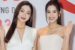 Hoa hậu Lương Thùy Linh, Đỗ Hà so kè nhan sắc khi hội ngộ tại Hà Nội