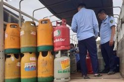 Phát hiện 1.186 bình gas LPG có dấu hiệu giả mạo nhãn hiệu