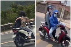Cặp đôi 'diễn xiếc' trên đèo Hải Vân và loạt tình huống thót tim