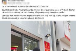 Thực hư thông tin ca sĩ Vy Oanh tới trụ sở công an theo giấy triệu tập