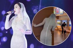 'Quý tử' nhà Bảo Thy bỏ chạy khi đến xem mẹ hát: Chuyện gì đây?
