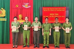 Đảng ủy Công an TP. Châu Đốc tổ chức Hội thi Bí thư Chi bộ giỏi