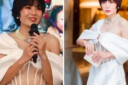 Thanh Hương bị chê mặc hớ hênh, phản cảm khi ra mắt phim 'Cuộc đời vẫn đẹp sao'