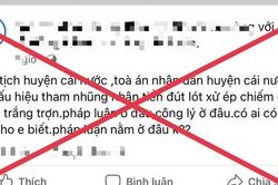 Phao tin sai sự thật trên Facebook, xúc phạm chủ tịch huyện ở Cà Mau