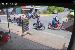 Làm rõ clip người mặc trang phục dân quân tự vệ đánh học sinh