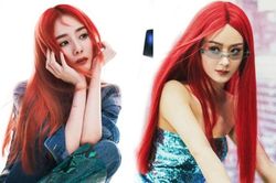 Dương Mịch lần đầu nhuộm tóc đỏ, lập tức bị so sánh với Triệu Lệ Dĩnh