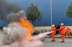 Nhiệt điện Thái Bình: Diễn tập chữa cháy, tìm kiếm cứu nạn, cứu hộ tại cơ sở
