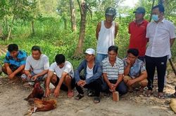 Cảnh sát đột kích sới bạc trong vườn dừa
