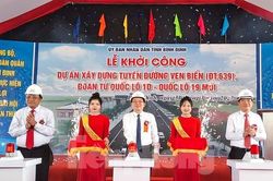 Bình Định khởi công tuyến đường ven biển dài 4,3km, tổng mức đầu tư gần 1.500 tỷ đồng