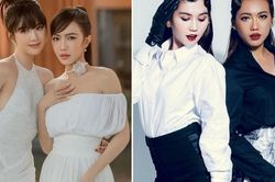 Ngọc Trinh - Diệu Nhi đổi gu khác lạ với đầm trắng nhẹ nhàng