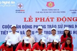Nghệ An phát động phong trào sử dụng năng lượng tiết kiệm trong trường học