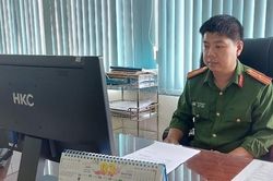 Thiếu tá Trà Thanh Hữu nỗ lực trong chuyển đổi số