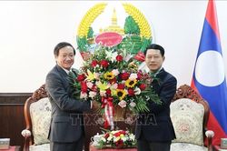 Đại sứ Việt Nam chúc Tết cổ truyền Boun Pi May năm 2023 của Lào